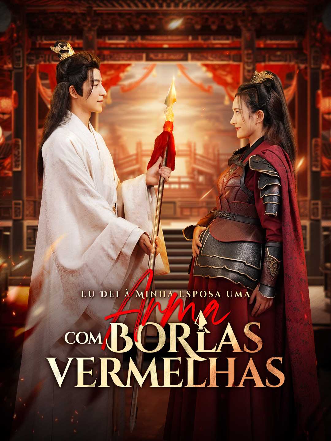 EU DEI À MINHA ESPOSA UMA ARMA COM BORLAS VERMELHAS