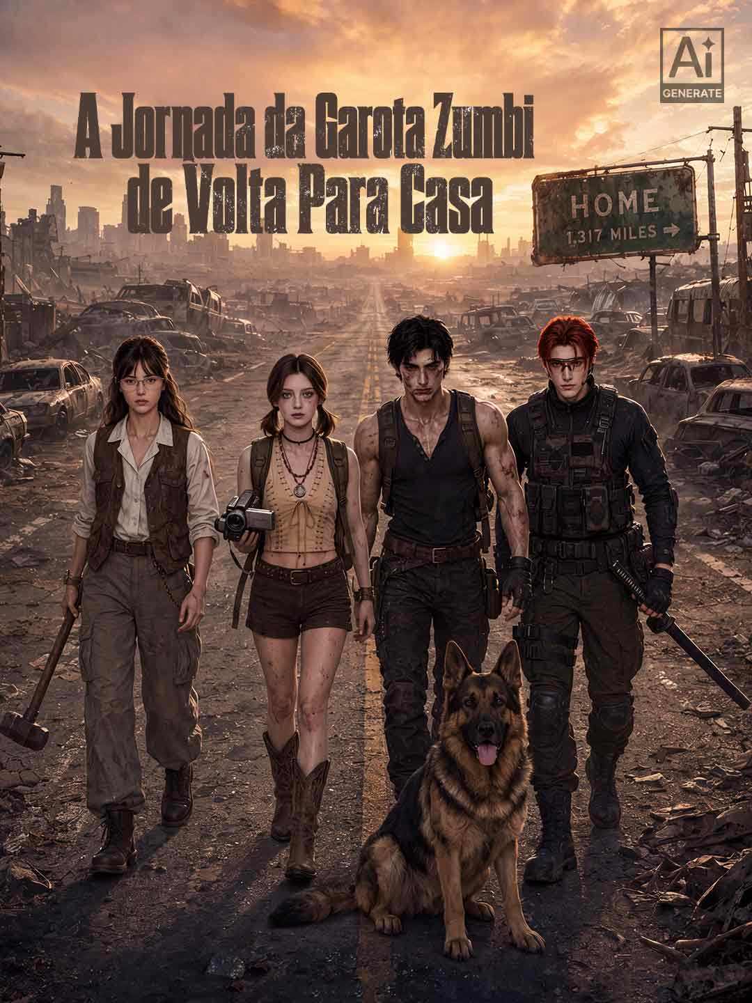 A JORNADA DA GAROTA ZUMBI DE VOLTA PARA CASA
